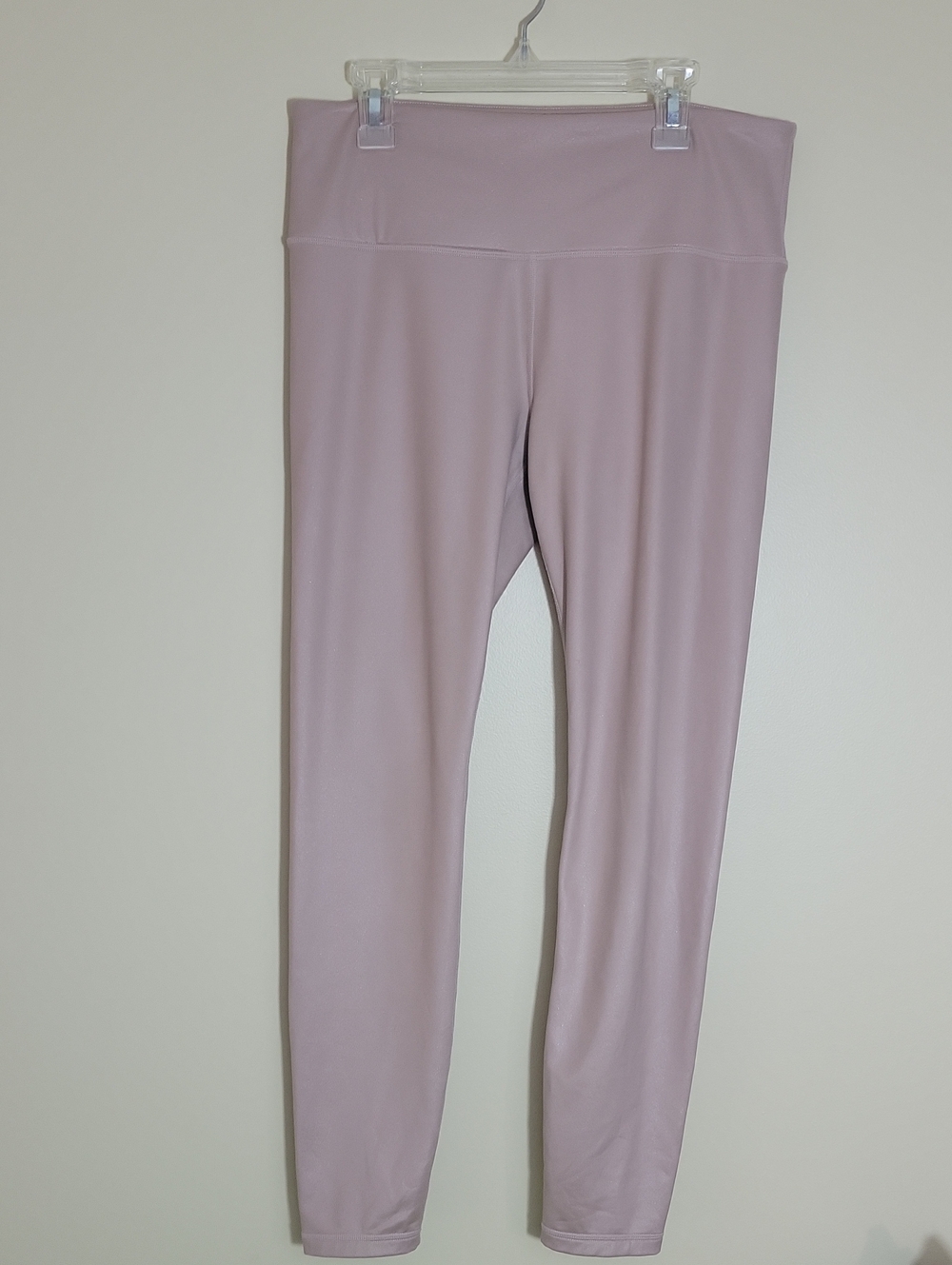 Athleta leggings sz Medium Elation Shimmer Powervita  Blush Pink 353814
